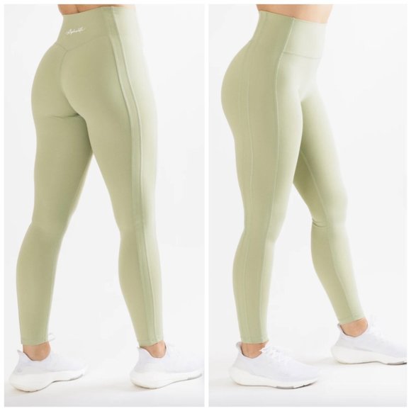 Alphalete Pants - Alphalete Matcha Green High Waisted Pulse Kinetic